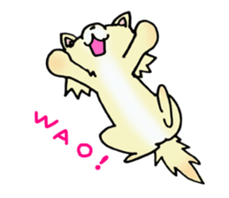 Cream-colored puppy2 sticker #8665393