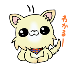 Cream-colored puppy2 sticker #8665394