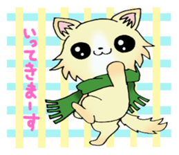 Cream-colored puppy2 sticker #8665396