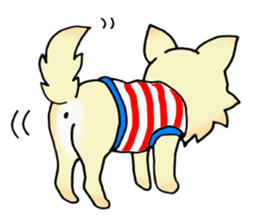 Cream-colored puppy2 sticker #8665399