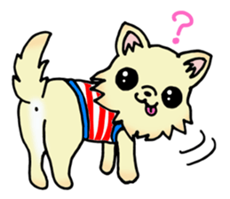 Cream-colored puppy2 sticker #8665400