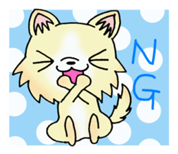 Cream-colored puppy2 sticker #8665407
