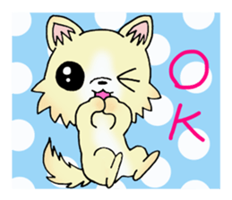 Cream-colored puppy2 sticker #8665408