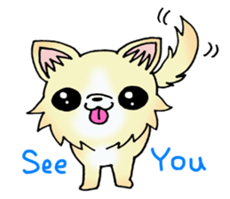 Cream-colored puppy2 sticker #8665411