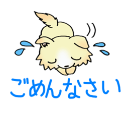 Cream-colored puppy2 sticker #8665412