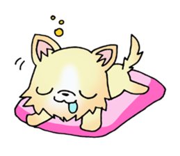 Cream-colored puppy2 sticker #8665415