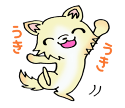 Cream-colored puppy2 sticker #8665421
