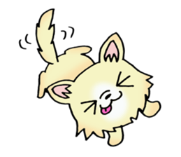 Cream-colored puppy2 sticker #8665422
