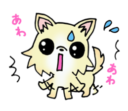 Cream-colored puppy2 sticker #8665423