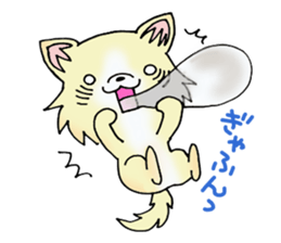 Cream-colored puppy2 sticker #8665424