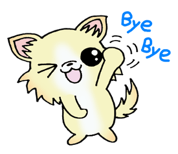 Cream-colored puppy2 sticker #8665425
