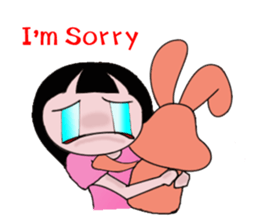 The most pretty girl in her imagination. sticker #8666076