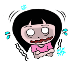 The most pretty girl in her imagination. sticker #8666078