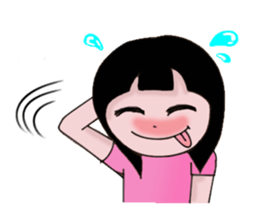 The most pretty girl in her imagination. sticker #8666079