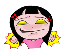 The most pretty girl in her imagination. sticker #8666082