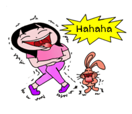 The most pretty girl in her imagination. sticker #8666088