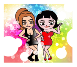 The most pretty girl in her imagination. sticker #8666089