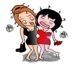 The most pretty girl in her imagination. sticker #8666091