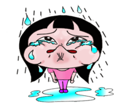 The most pretty girl in her imagination. sticker #8666099