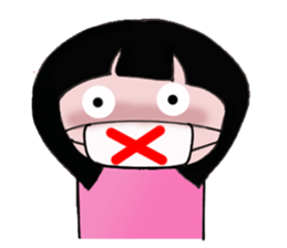 The most pretty girl in her imagination. sticker #8666103