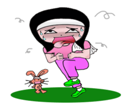 The most pretty girl in her imagination. sticker #8666104