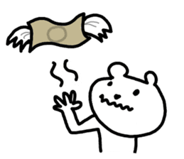 Polar bear is busy even in the New Year. sticker #8666839