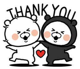 White bear "SUITKUN" sticker #8666920