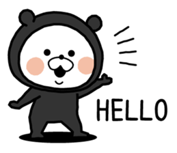 White bear "SUITKUN" sticker #8666943