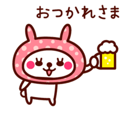 Cute rabbit Hood 3 sticker #8668513