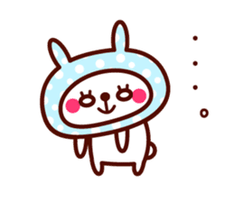 Cute rabbit Hood 3 sticker #8668531