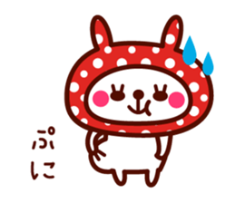 Cute rabbit Hood 3 sticker #8668534