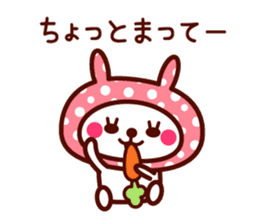 Cute rabbit Hood 3 sticker #8668536