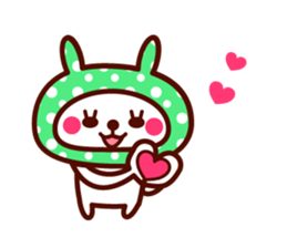 Cute rabbit Hood 3 sticker #8668544