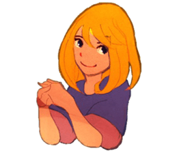 Girls expression sticker #8669946