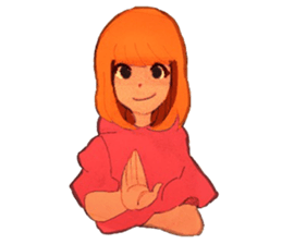 Girls expression sticker #8669949