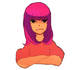 Girls expression sticker #8669950