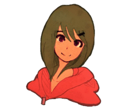 Girls expression sticker #8669953