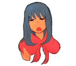 Girls expression sticker #8669954