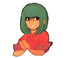 Girls expression sticker #8669956