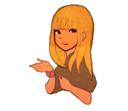 Girls expression sticker #8669958