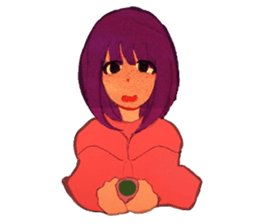 Girls expression sticker #8669960