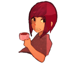 Girls expression sticker #8669966