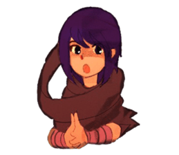 Girls expression sticker #8669969