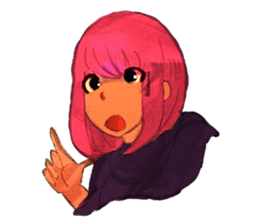 Girls expression sticker #8669971