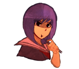 Girls expression sticker #8669972