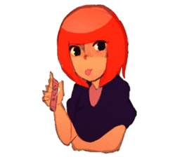 Girls expression sticker #8669974