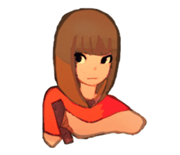 Girls expression sticker #8669978