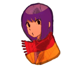 Girls expression sticker #8669983