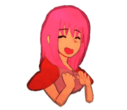 Girls expression sticker #8669985