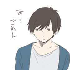 Good looking guy, giving cold shoulder sticker #8669986